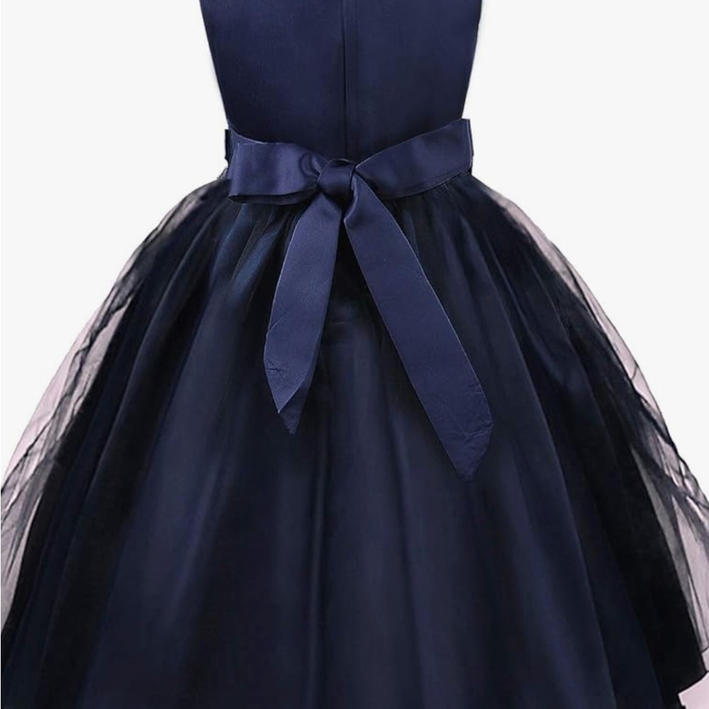Kid’s Girls Sequins And Black Tulle Sleeveless Holiday Dress Size 160 BNWOT - Picture 12 of 13